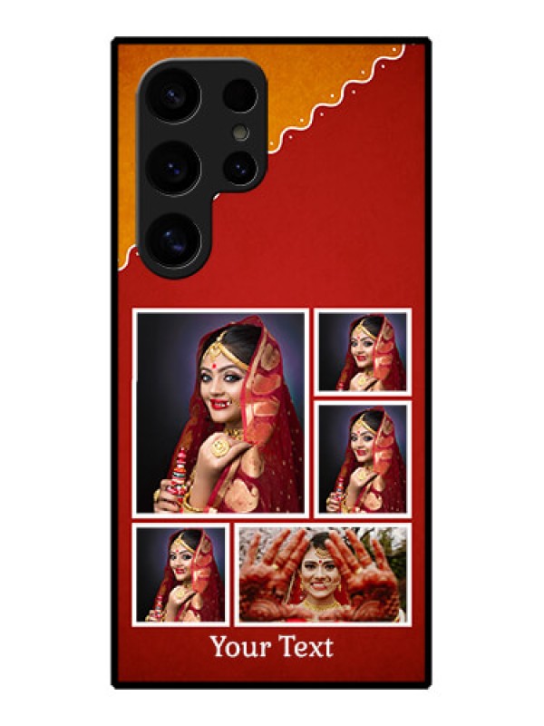 Custom Samsung Galaxy S24 Ultra 5G Custom Glass Phone Case - Wedding Pic Upload Design