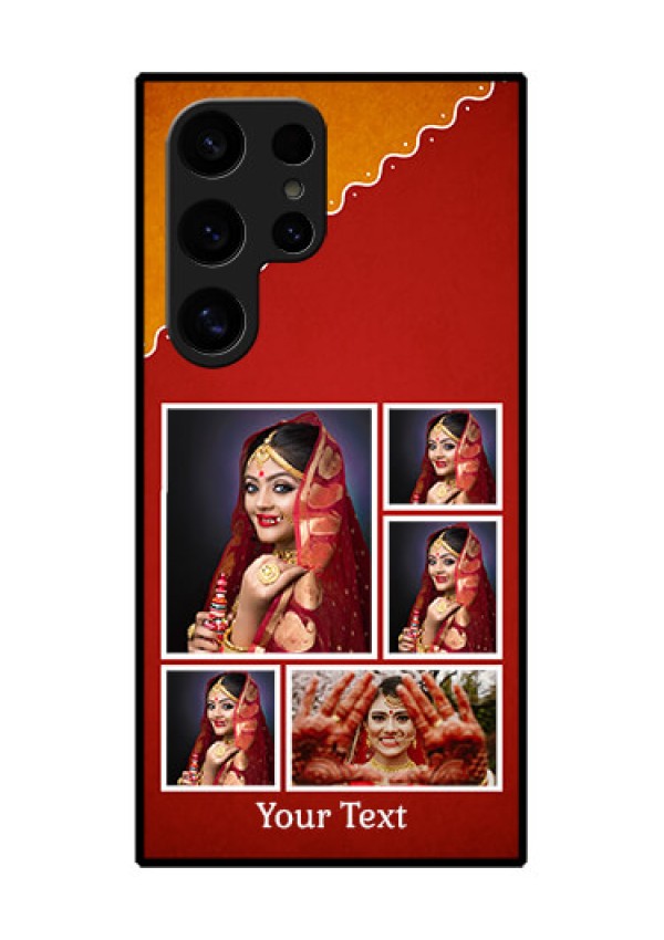 Samsung Galaxy S24 Ultra 5G Custom Glass Phone Case - Wedding Pic Upload Design