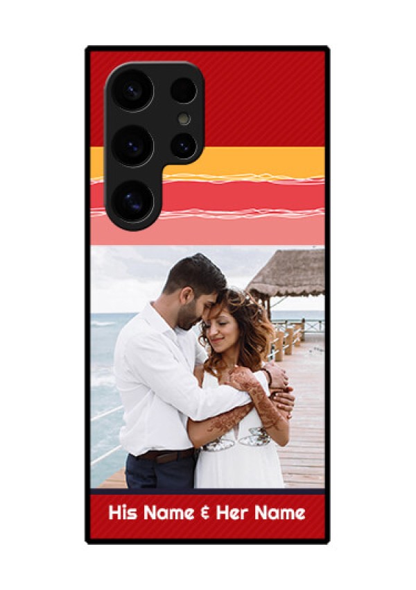 Samsung Galaxy S24 Ultra 5G Custom Glass Phone Case - Colorful Case Design