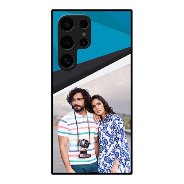 Samsung Galaxy S24 Ultra 5G Custom Glass Phone Case - Simple Pattern Photo Upload Design Samsung Galaxy S24 Ultra 5G Custom Glass Phone Case - Simple Pattern Photo Upload Design