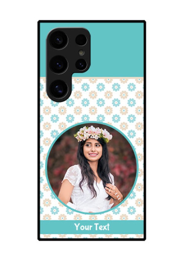 Samsung Galaxy S24 Ultra 5G Custom Glass Phone Case - Beautiful Flowers Design