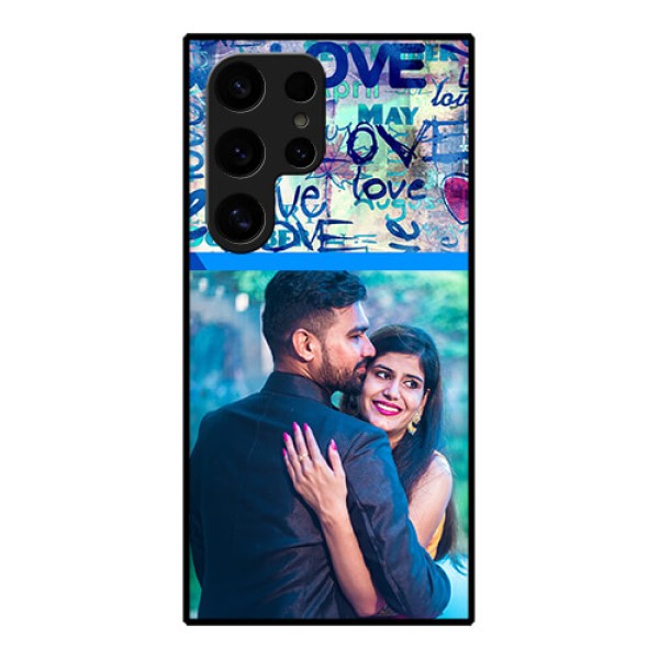 Samsung Galaxy S24 Ultra 5G Custom Glass Phone Case - Colorful Love Design Samsung Galaxy S24 Ultra 5G Custom Glass Phone Case - Colorful Love Design