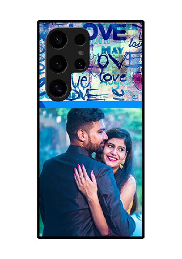 Samsung Galaxy S24 Ultra 5G Custom Glass Phone Case - Colorful Love Design