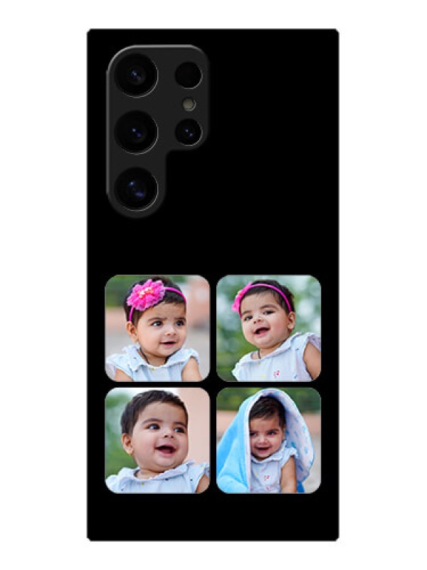 Custom Samsung Galaxy S24 Ultra 5G Custom Glass Phone Case - Multiple Pictures Design
