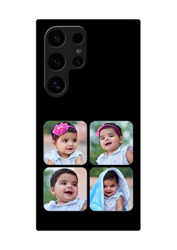 Samsung Galaxy S24 Ultra 5G Custom Glass Phone Case - Multiple Pictures Design