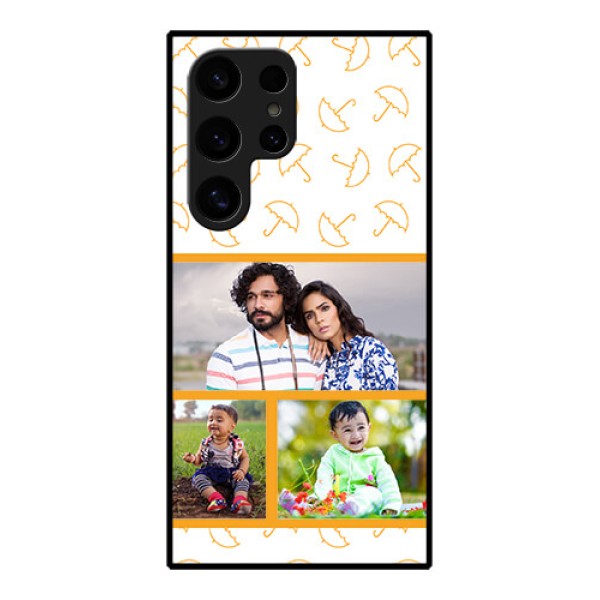 Samsung Galaxy S24 Ultra 5G Custom Glass Phone Case - Yellow Pattern Design Samsung Galaxy S24 Ultra 5G Custom Glass Phone Case - Yellow Pattern Design