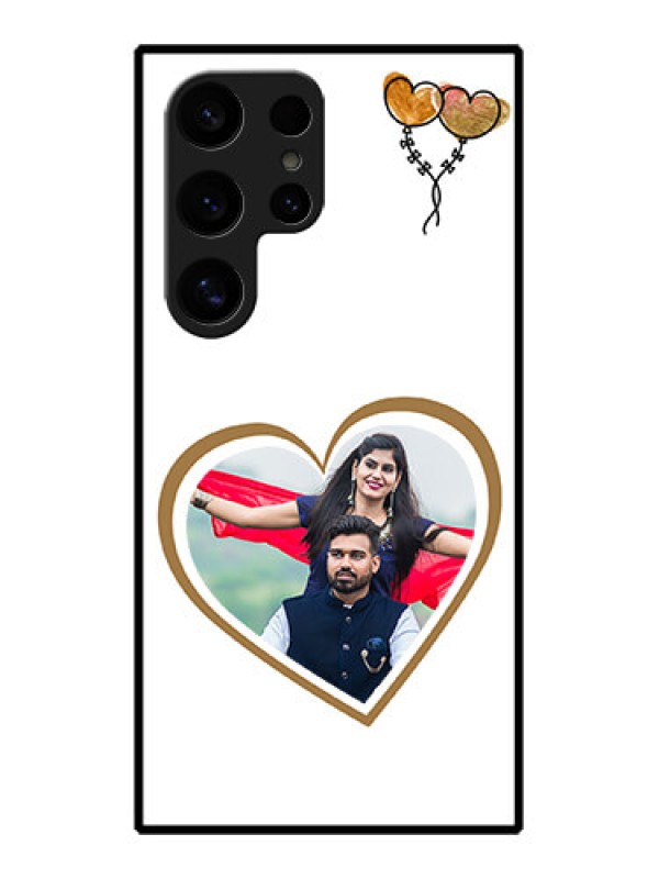 Custom Samsung Galaxy S24 Ultra 5G Custom Glass Phone Case - You & Me Design