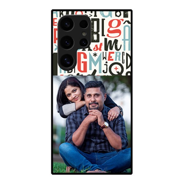 Samsung Galaxy S24 Ultra 5G Custom Glass Phone Case - Alphabet Design