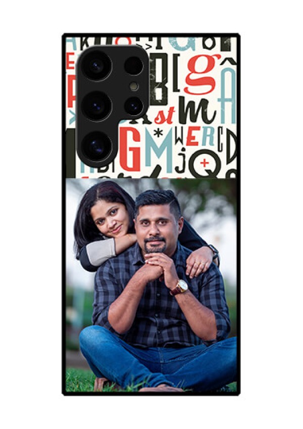 Samsung Galaxy S24 Ultra 5G Custom Glass Phone Case - Alphabet Design