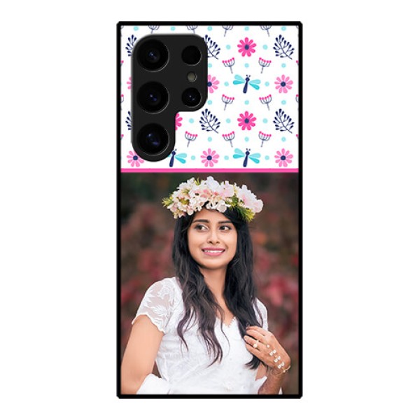 Samsung Galaxy S24 Ultra 5G Custom Glass Phone Case - Colorful Flower Design Samsung Galaxy S24 Ultra 5G Custom Glass Phone Case - Colorful Flower Design