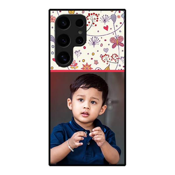 Samsung Galaxy S24 Ultra 5G Custom Glass Phone Case - Premium Floral Design