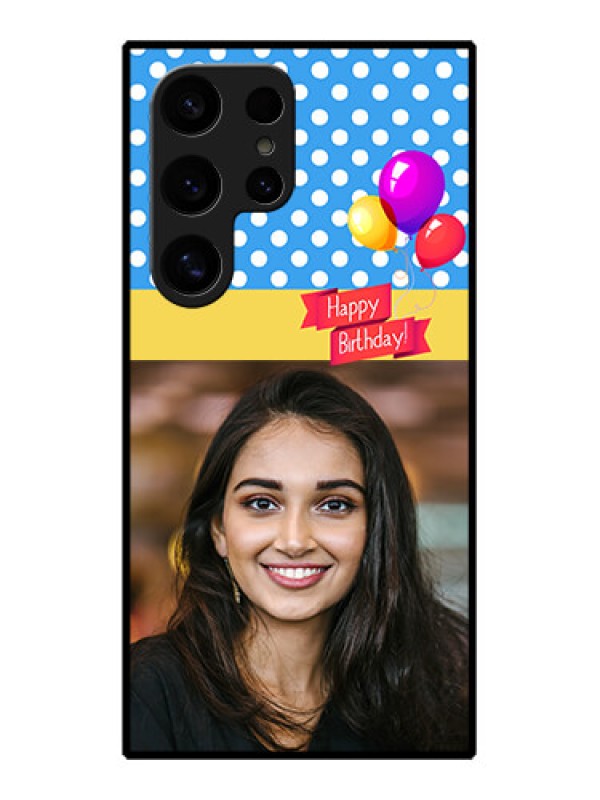 Custom Samsung Galaxy S24 Ultra 5G Custom Glass Phone Case - Happy Birthday Design
