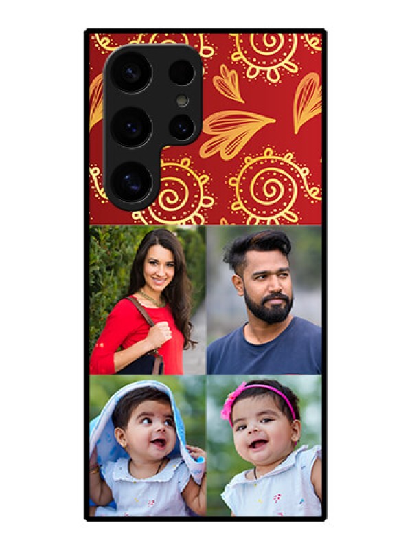 Custom Samsung Galaxy S24 Ultra 5G Custom Glass Phone Case - 4 Image Traditional Design