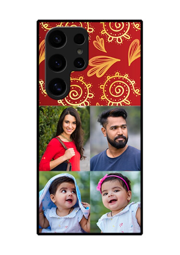 Samsung Galaxy S24 Ultra 5G Custom Glass Phone Case - 4 Image Traditional Design