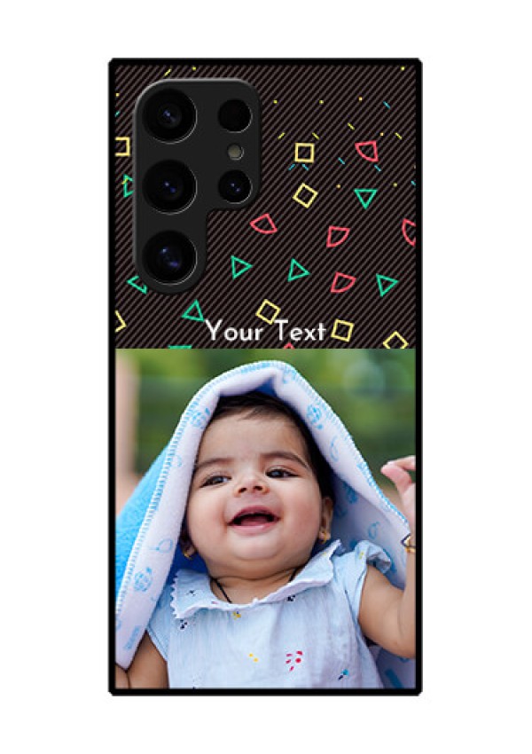 Samsung Galaxy S24 Ultra 5G Custom Glass Phone Case - With Confetti Birthday Design