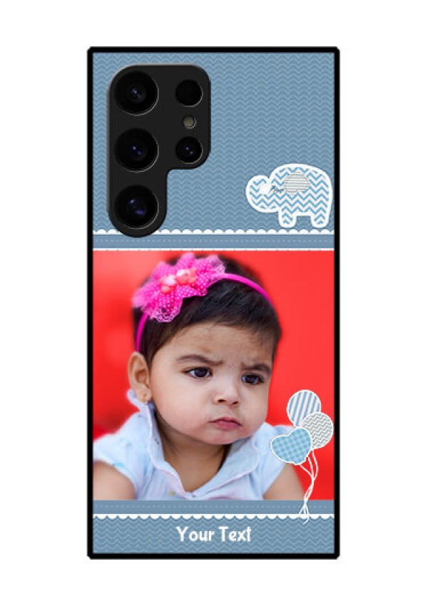 Samsung Galaxy S24 Ultra 5G Custom Glass Phone Case - With Kids Pattern Design