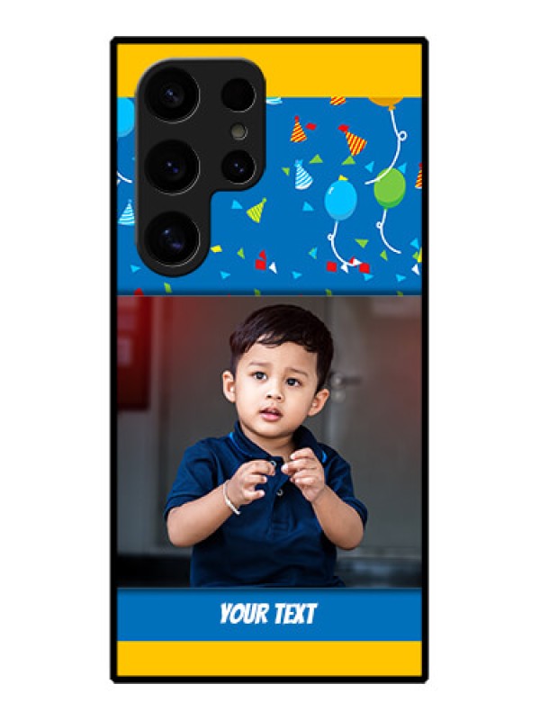 Custom Samsung Galaxy S24 Ultra 5G Custom Glass Phone Case - Birthday Wishes Design