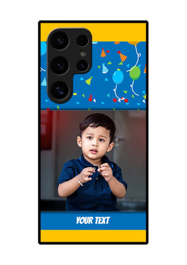 Samsung Galaxy S24 Ultra 5G Custom Glass Phone Case - Birthday Wishes Design