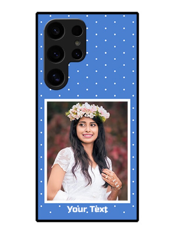 Custom Samsung Galaxy S24 Ultra 5G Custom Glass Phone Case - Polka Dots Design