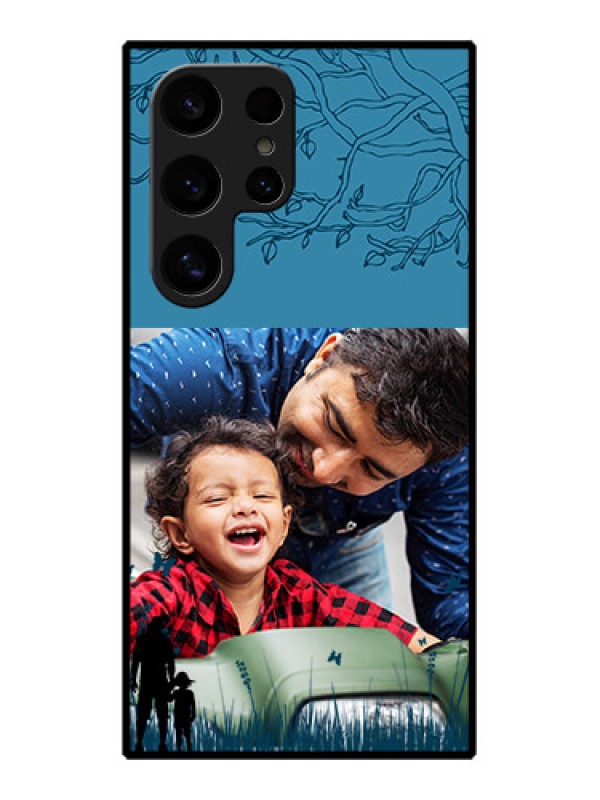 Custom Samsung Galaxy S24 Ultra 5G Custom Glass Phone Case - Best Dad Design