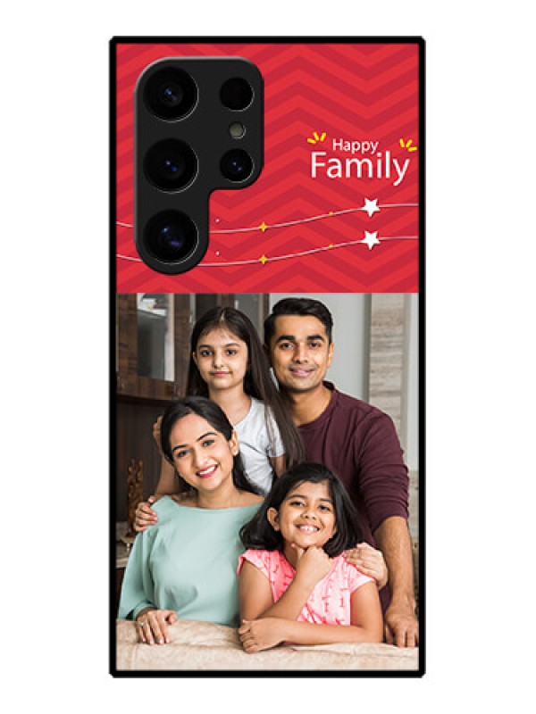 Custom Samsung Galaxy S24 Ultra 5G Custom Glass Phone Case - Happy Family Design