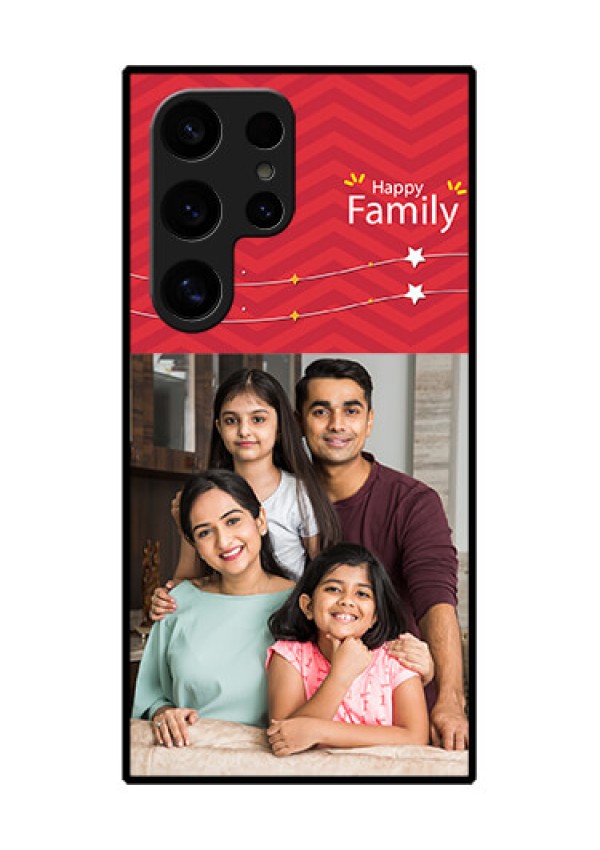 Samsung Galaxy S24 Ultra 5G Custom Glass Phone Case - Happy Family Design