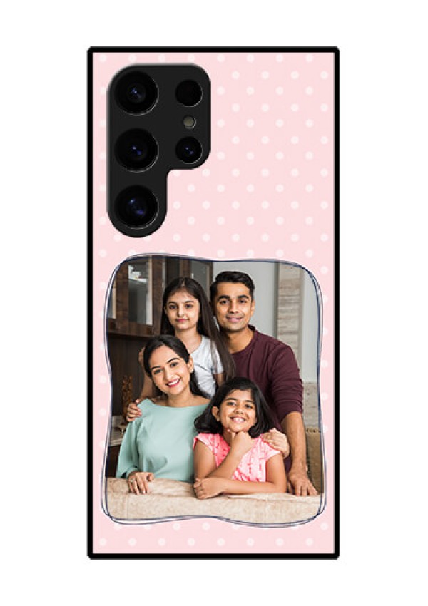 Samsung Galaxy S24 Ultra 5G Custom Glass Phone Case - Family With Dots Design