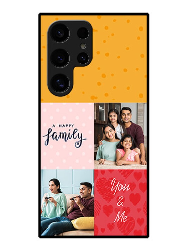 Custom Samsung Galaxy S24 Ultra 5G Custom Glass Phone Case - Images With Quotes Design