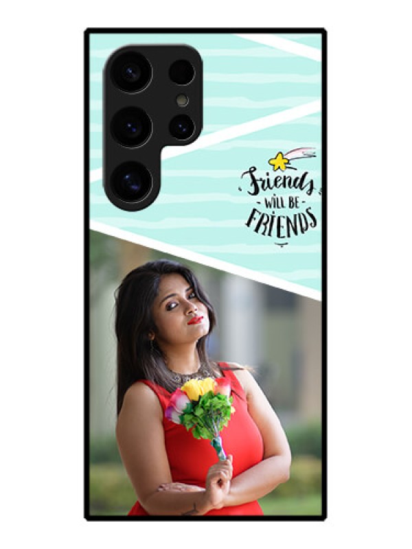 Custom Samsung Galaxy S24 Ultra 5G Custom Glass Phone Case - Friends Picture Icon Design