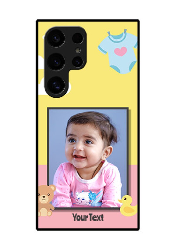 Samsung Galaxy S24 Ultra 5G Custom Glass Phone Case - Kids 2 Color Design
