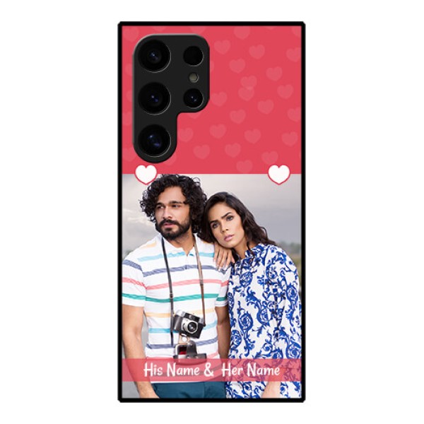 Samsung Galaxy S24 Ultra 5G Custom Glass Phone Case - Simple Love Design Samsung Galaxy S24 Ultra 5G Custom Glass Phone Case - Simple Love Design