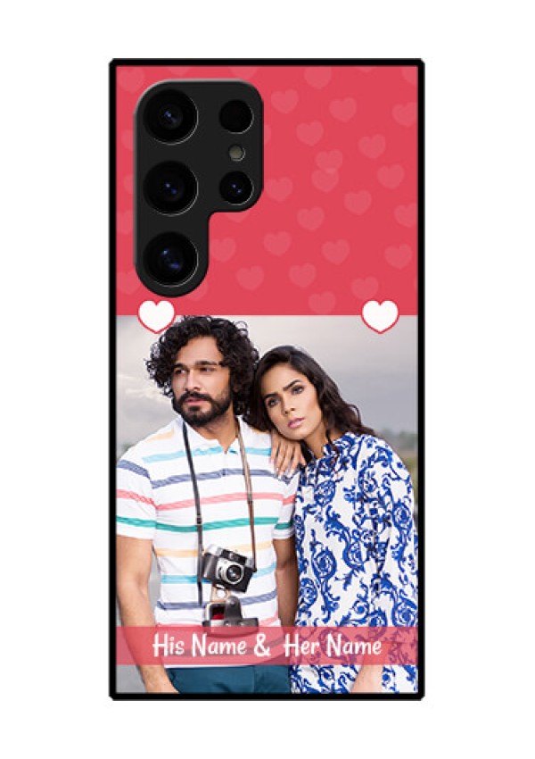 Samsung Galaxy S24 Ultra 5G Custom Glass Phone Case - Simple Love Design