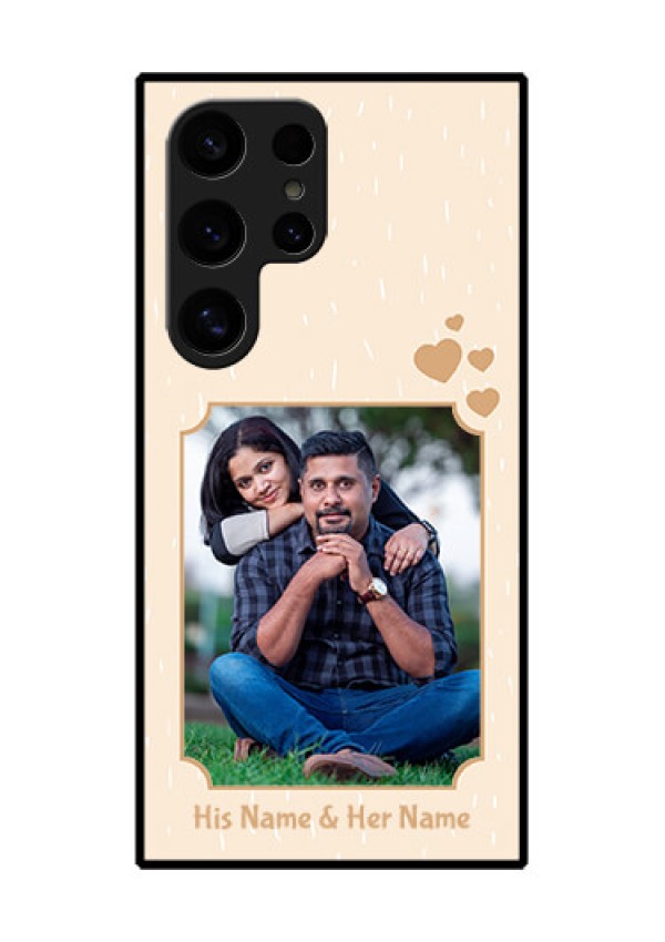 Samsung Galaxy S24 Ultra 5G Custom Glass Phone Case - With Confetti Love Design