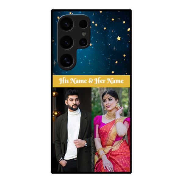 Samsung Galaxy S24 Ultra 5G Custom Glass Phone Case - Galaxy Stars Backdrop Design Samsung Galaxy S24 Ultra 5G Custom Glass Phone Case - Galaxy Stars Backdrop Design
