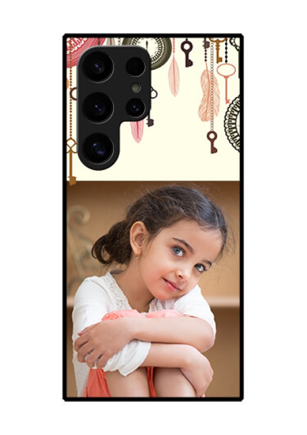 Samsung Galaxy S24 Ultra 5G Custom Glass Phone Case - Boho Style Design