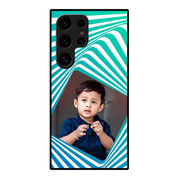 Samsung Galaxy S24 Ultra 5G Custom Glass Phone Case - Abstract Spiral Design