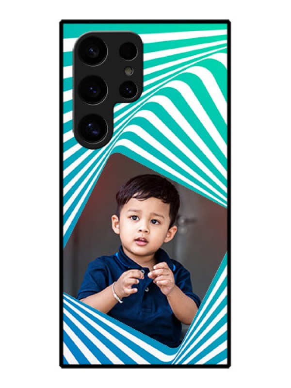 Custom Samsung Galaxy S24 Ultra 5G Custom Glass Phone Case - Abstract Spiral Design