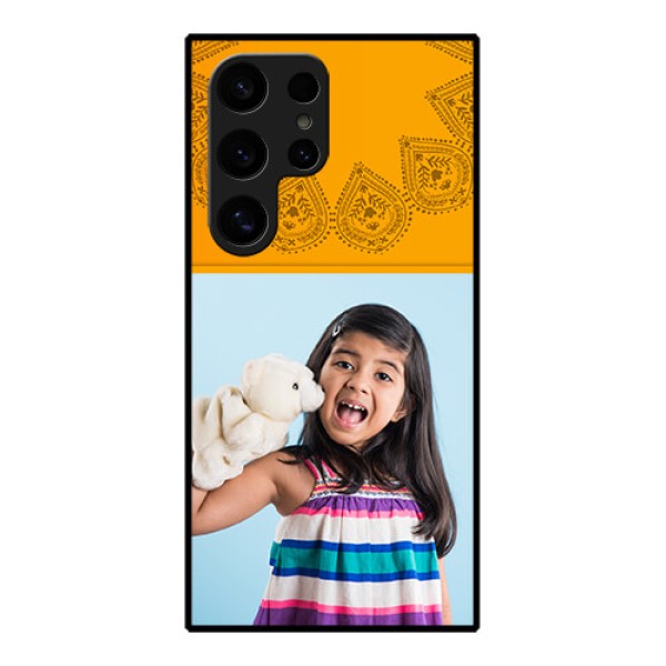 Samsung Galaxy S24 Ultra 5G Custom Glass Phone Case - Photo Wedding Design Samsung Galaxy S24 Ultra 5G Custom Glass Phone Case - Photo Wedding Design