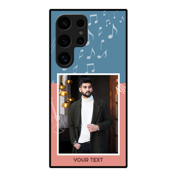 Samsung Galaxy S24 Ultra 5G Custom Glass Phone Case - With Color Musical Note Design Samsung Galaxy S24 Ultra 5G Custom Glass Phone Case - With Color Musical Note Design