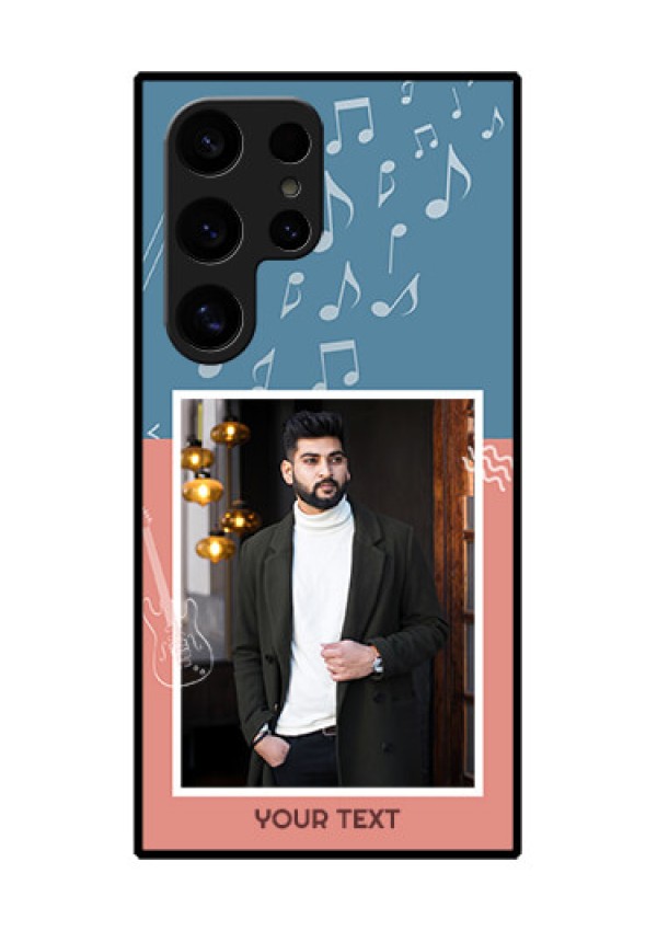 Samsung Galaxy S24 Ultra 5G Custom Glass Phone Case - With Color Musical Note Design