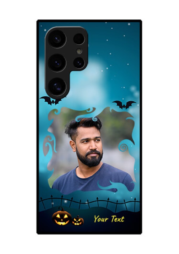 Samsung Galaxy S24 Ultra 5G Custom Glass Phone Case - Halloween Frame Design