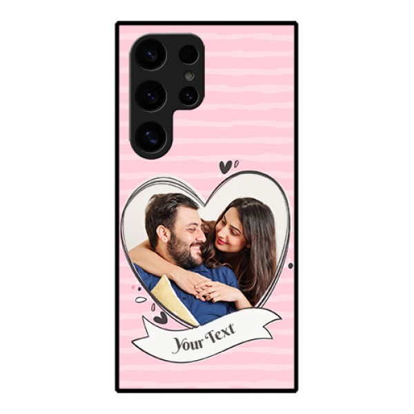 Samsung Galaxy S24 Ultra 5G Custom Glass Phone Case - Vintage Heart Design Samsung Galaxy S24 Ultra 5G Custom Glass Phone Case - Vintage Heart Design
