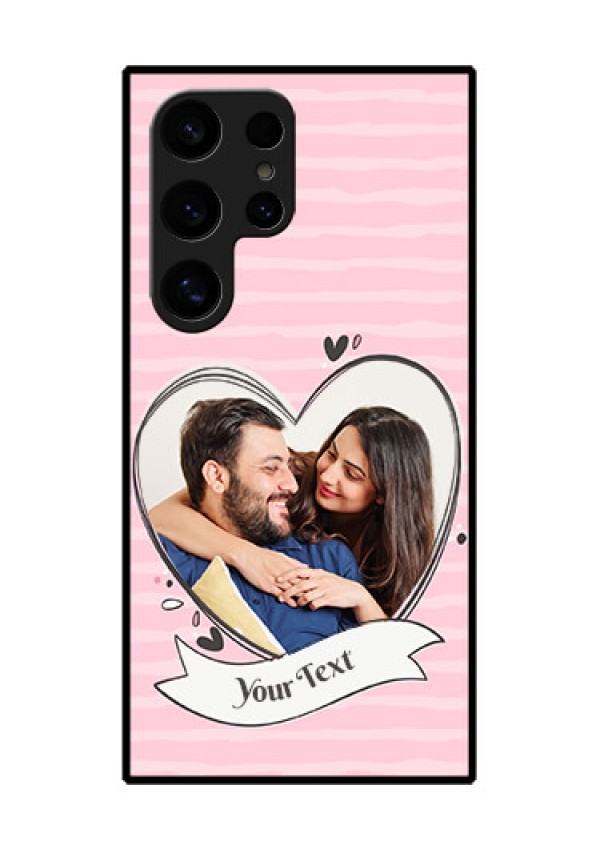 Samsung Galaxy S24 Ultra 5G Custom Glass Phone Case - Vintage Heart Design