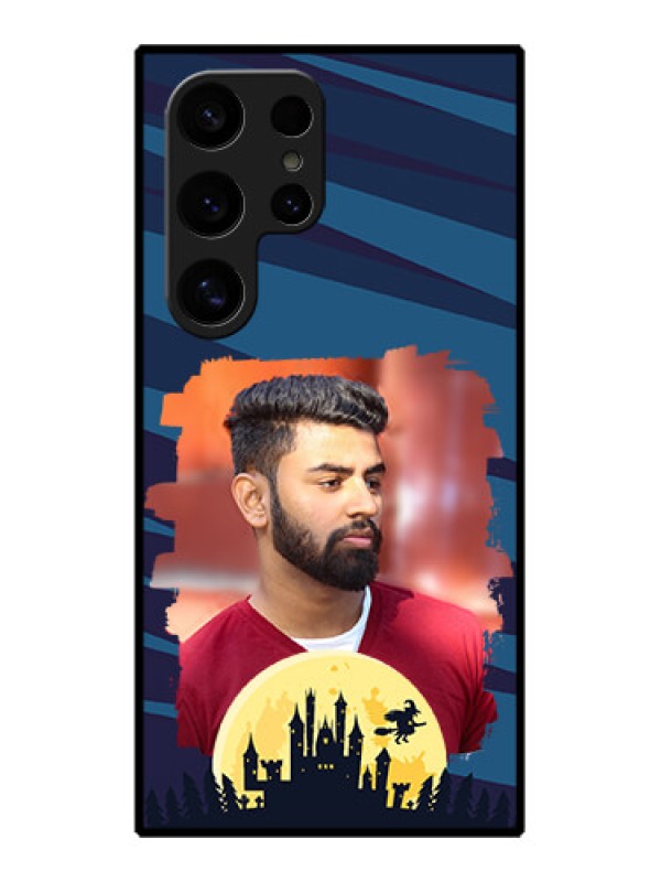 Custom Samsung Galaxy S24 Ultra 5G Custom Glass Phone Case - Halloween Witch Design