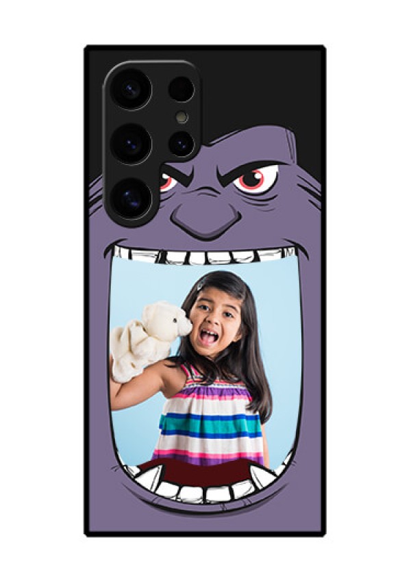 Samsung Galaxy S24 Ultra 5G Custom Glass Phone Case - Angry Monster Design