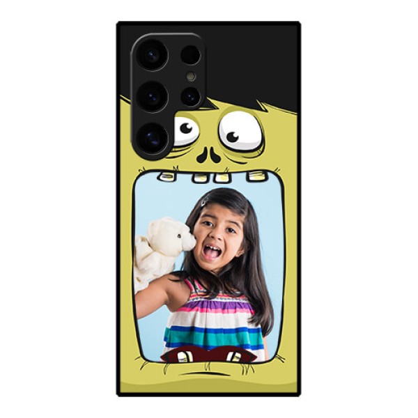Samsung Galaxy S24 Ultra 5G Custom Glass Phone Case - Cartoon Monster Back Case Design