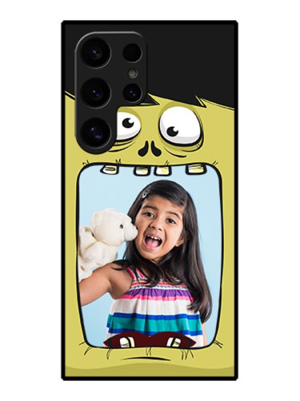 Custom Samsung Galaxy S24 Ultra 5G Custom Glass Phone Case - Cartoon Monster Back Case Design