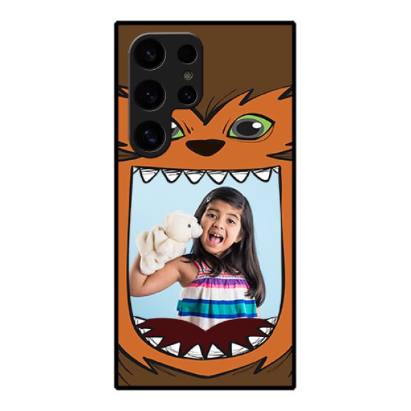 Samsung Galaxy S24 Ultra 5G Custom Glass Phone Case - Owl Monster Back Case Design Samsung Galaxy S24 Ultra 5G Custom Glass Phone Case - Owl Monster Back Case Design