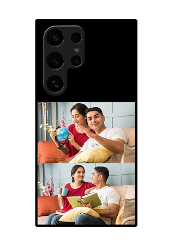 Samsung Galaxy S24 Ultra 5G Custom Glass Phone Case - 2 Images Design