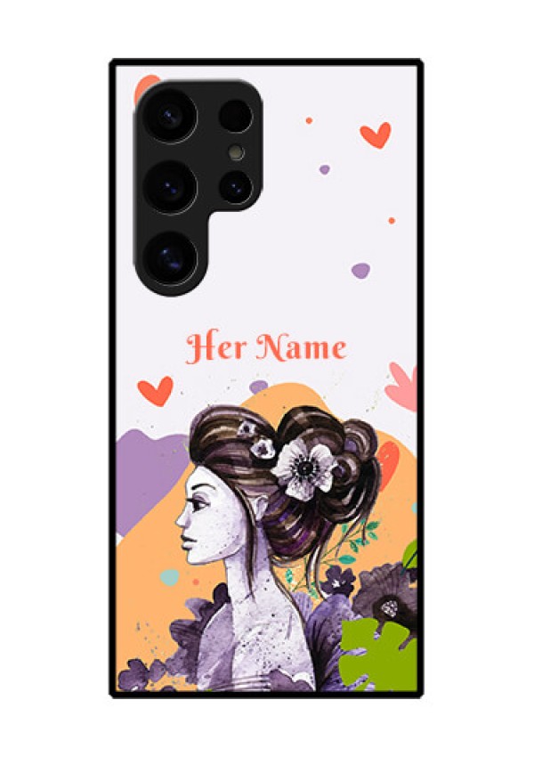 Samsung Galaxy S24 Ultra 5G Custom Glass Phone Case - Woman And Nature Design